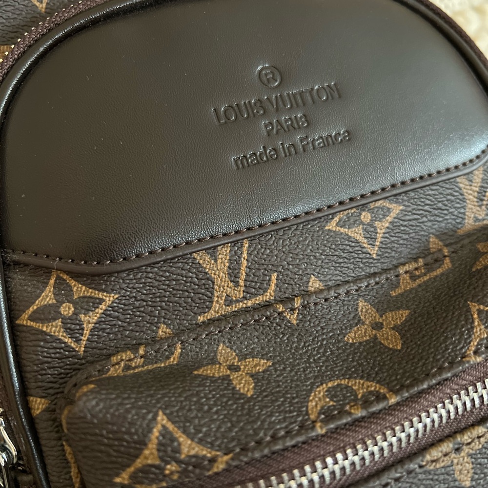 Louis Vuitton Dark Brown Monogram crossbody Backpack